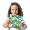 Child holding Dinosaurs Coloring Book