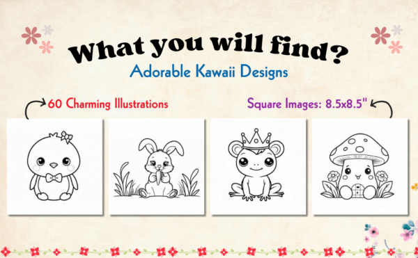 Kawaii coloring books