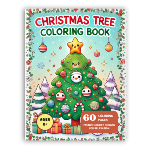 Christmas tree coloring book