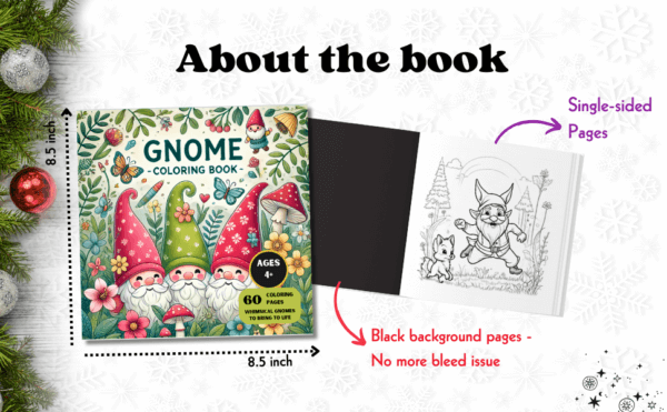 Gnome coloring book