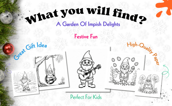 Gnome coloring books