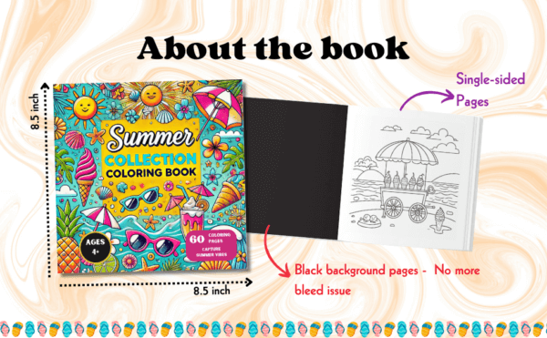 Summer collection coloring book