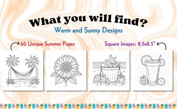 Summer collection coloring books