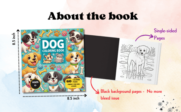 Dog coloring book