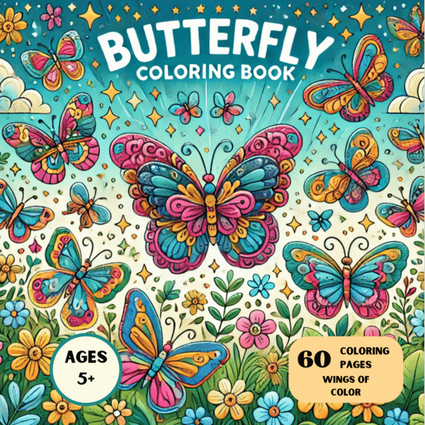 Butterfly coloring book.